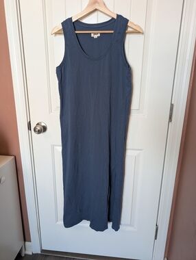 Pact Softspun Tank Midi Dress Women’s Small Navy